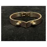 Marboux Art Deco Hinged Bracelet