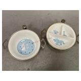 GW Co Metal/Ceramic Childrenï¿½s Warming Dishes
