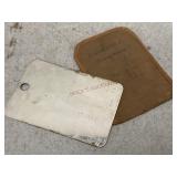 WWI Era Army Style  Metal Mirror