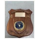 Plaque 101st Airborne named 1986