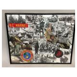 Framed USMC Insignias