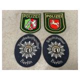 Assorted German Police Patches