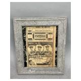 Original Framed Movie Advertisement 1943