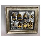 Framed 1950ï¿½s Korean War Insignia