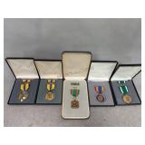 Five Cased Medals