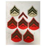 Assorted USMC Shoulder Rank Patches