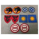 WWII Army Shoulder Insignia Lot