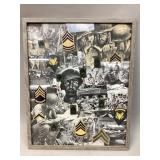 Framed US Army Insignia