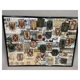 Framed U.S. Army Brigade Patches