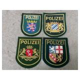 Assorted German Police Patches