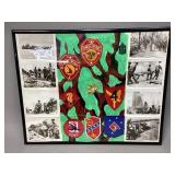 USMC WWII Framed Shoulder Insignia