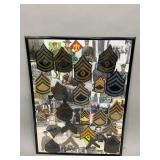 Framed Army Chevrons