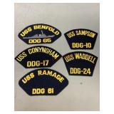 USN DDG Ship Patches