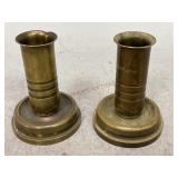 Trench Art Candle Sticks