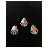 Three U.S. Army Unit Shoulder Badges