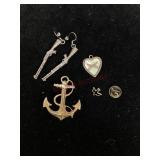 Assorted Military Sweetheart Jewelry Pieces