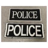 Two Police Patches with Velcro for Tactical Vests