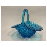 Blue Glass Basket