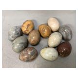 Collection of Polished Natural Stone Eggs