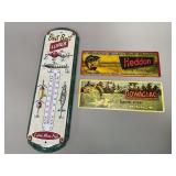 Best Bait Lures Thermometer & Heddon Signs