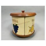 Esmond Pottery Lazy Susan Canister Set