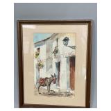 Signed Watercolor by N. Bermudez