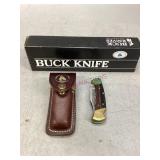 Buck Folding Hunter Knife with Sheath