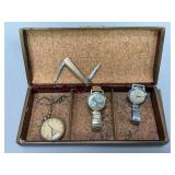 Vintage Wrist Watches and Pocket Watch