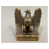 Cast Metal with Brass Finish Eagle Bookend