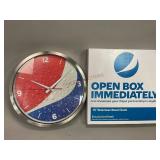 Pepsi 14 Inch Stainless Steel Clock