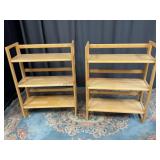 Pair of Collapsable Shelves