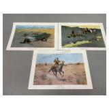Three Prints by Frederic Remington