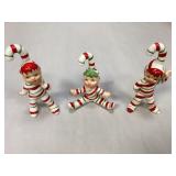 Vintage Geo Z Lefton Candy Cane Pixie Elves