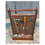 Vintage Wooden Tool Caddy