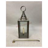 Vintage Glass Sided Candle Lantern & Snuffer