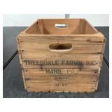 Treesdale Farms Inc. Mars PA Wooden Crate