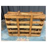 Model Ship in Original Wooden Crate