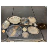 Assorted Silver Plate Serving Ware and More