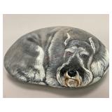 Hand Painted Scottie Dog Rock