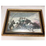 Reproduction of the painting "The Snowstorm"