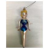 Vintage Blown Glass Ice Dancer Ornament