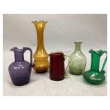 Assorted Vintage Glass Vessels