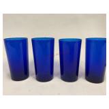 Cobalt Blue Glass Tumblers