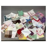 Large Assortment of Vintage Hankies