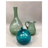 Vintage Assorted Colored Glass Home Decor