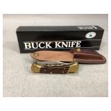 Buck Folding Lockback Knife with Sheath