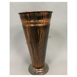 Copper Colored Metal Umbrella Stand