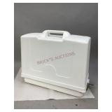 Empty Plastic Sewing Machine Case