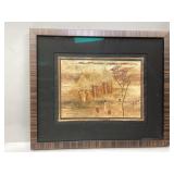 Vintage Banana Leaf Fiber Artwork