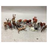 Vintage Hollow-Cast Lead Toy Animals